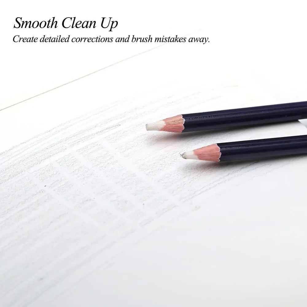 Eraser Pencil, Pen Style, Rubber Revise Details, Highlight Modeling For Manga Design Drawing Art Supplies, Set of 6