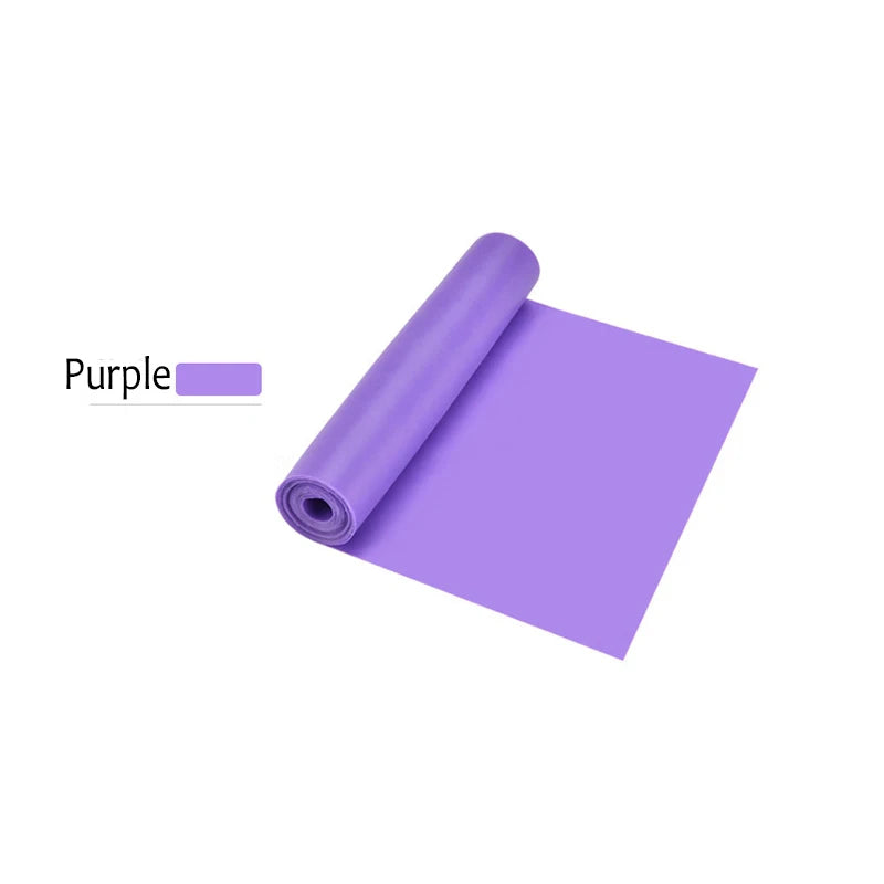1/2/3/4/6pc Yoga Resistance Bands TPE Elastic Stretch Bands for Physical Therapy FitnessYoga Pilates Rehabilitation Stren