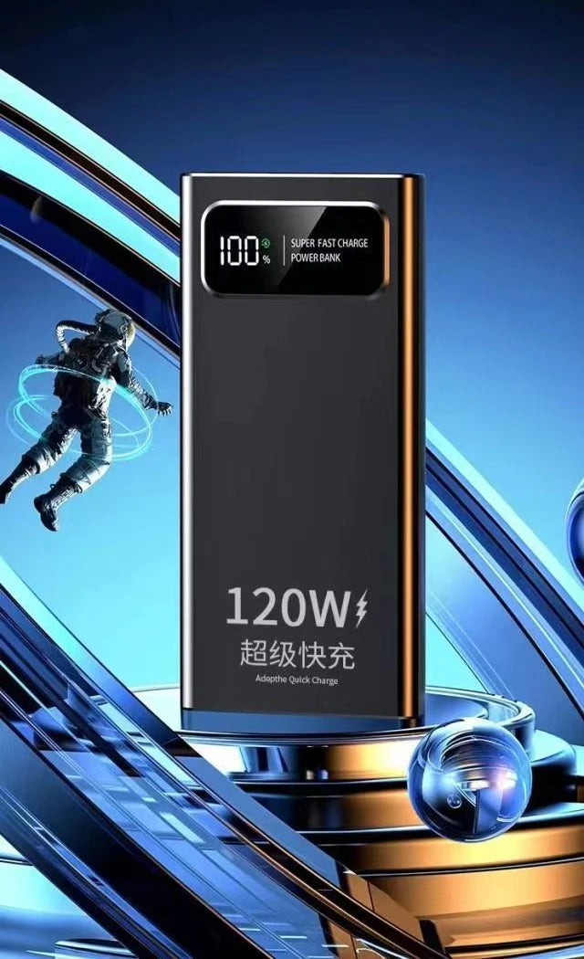 BCAK New 120W Super Fast Charging Power Bank | 20000mAh Large Capacity Portable Mobile Power Supply