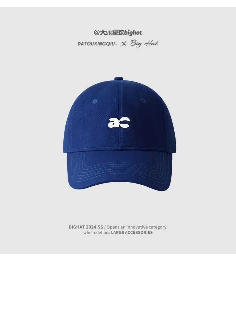 Plus Size Fashion Baseball Cap Deep Wide Brim Large Round Face Slimming Duckbill Hat Breathable Comfortable Chinese Bran
