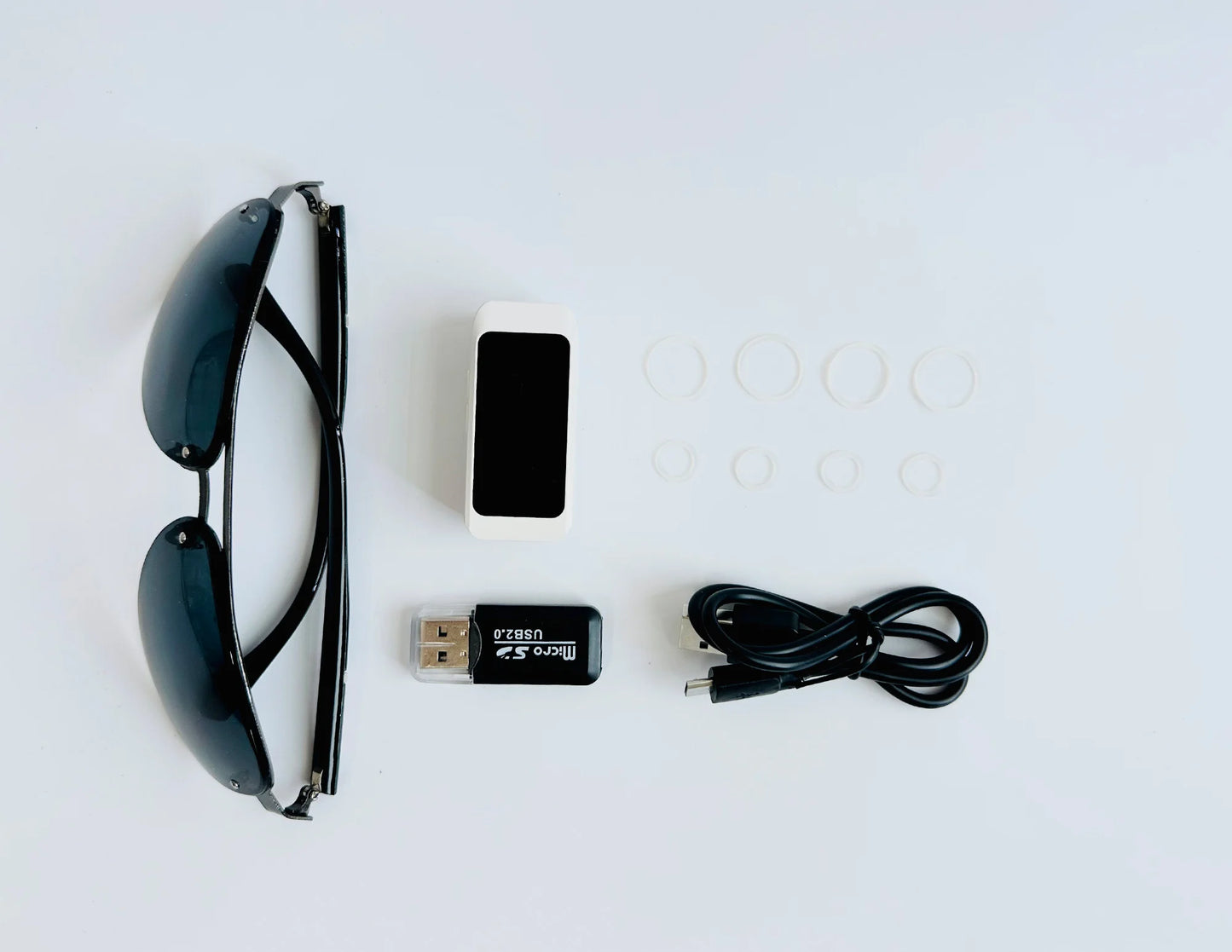 NEW Glasses Wearable Mini Pocket Camera 1080P Portable Digital Video Recorder Body Camera Head Mounted Miniature Camcorde Screen