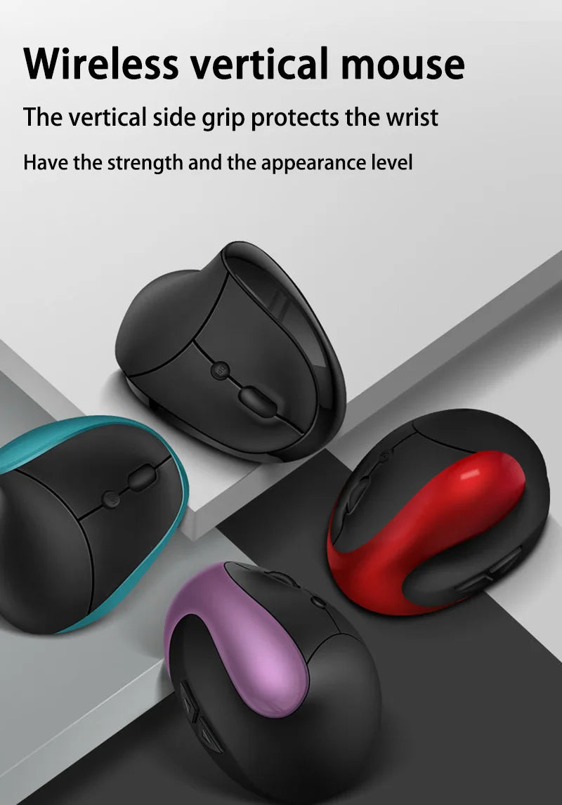 Xiaomi Hot Selling Rechargeable Vertical Mice Ergonomic Wireless Mouse 2.4G USB Receiver 1600 Adjustable DPI 6 Buttons Mouse New