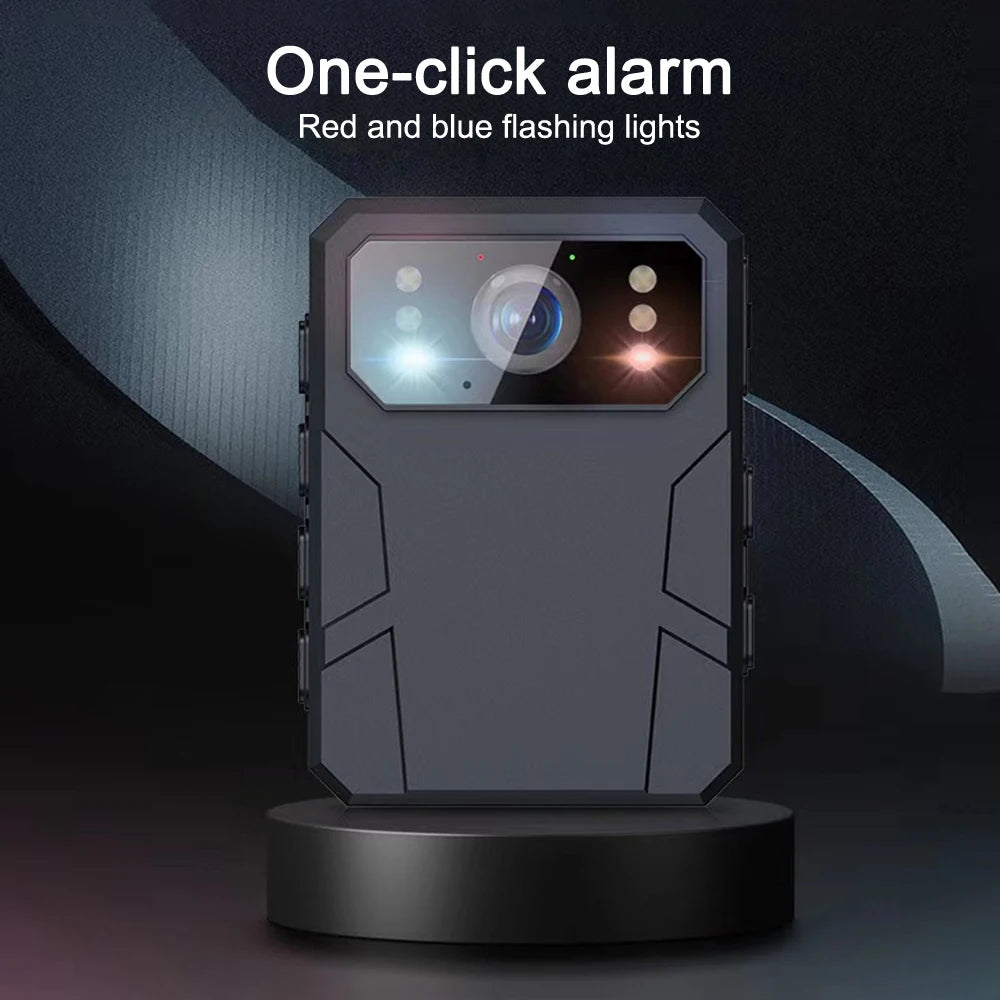 1080P 4K Camera Outdoor Law Enforcement Recorder Mini Camera With High-Definition Screen, High-Definition Black Bodycam