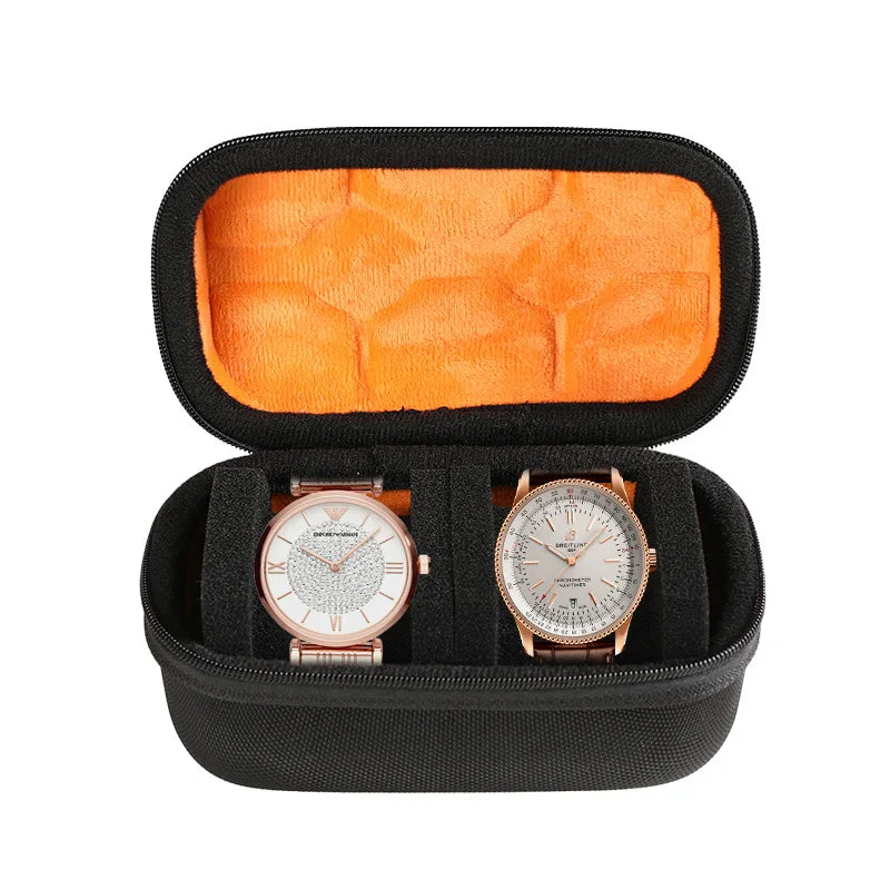 EVA Watch Storage Box Organizer for Wristwatches Smart Accessories Watches Data Cable Storage Zippered Bag Portable Travel Case