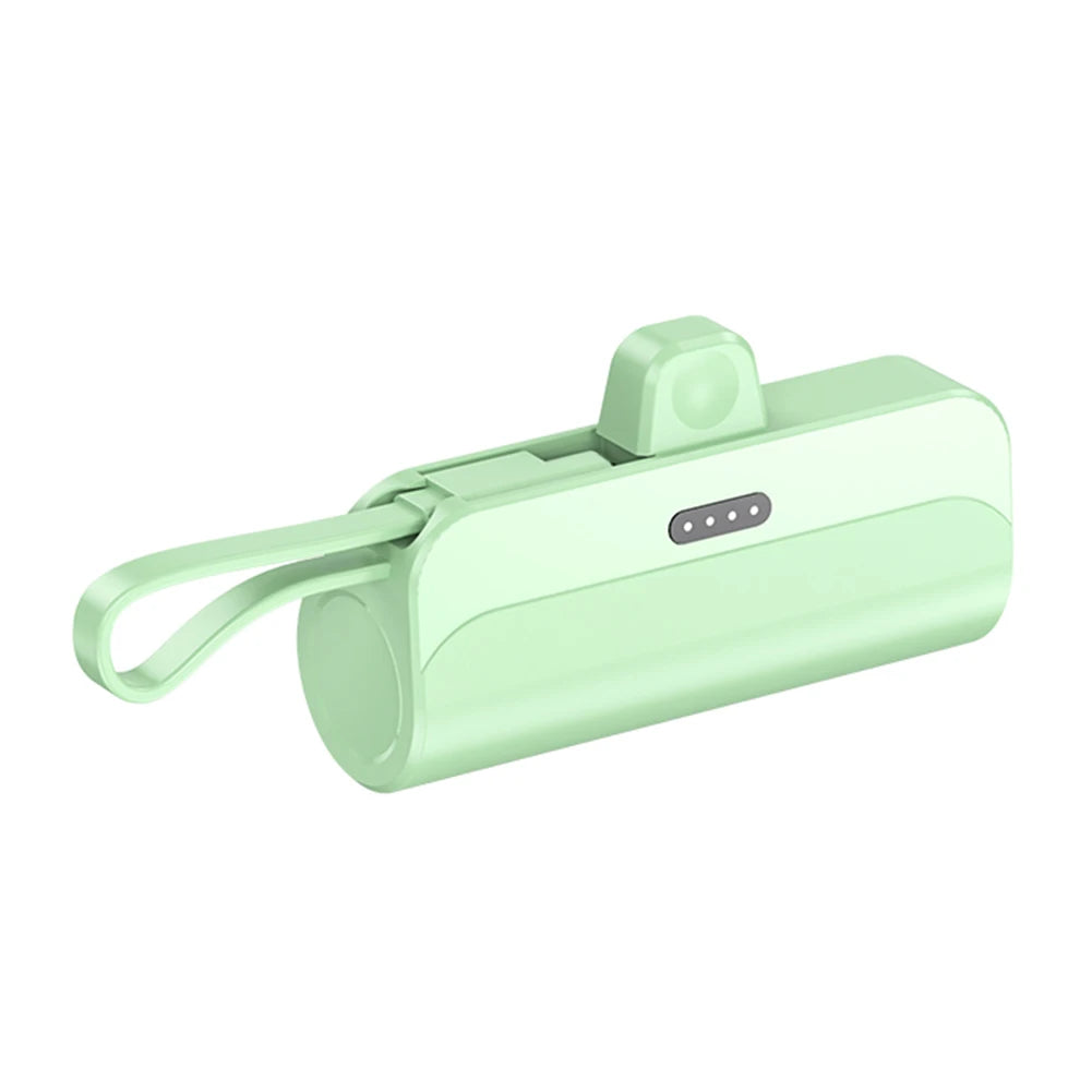 Wireless Power Bank 5000mAh Large Capacity External Battery Pack Portable Charger Plug and Play Convenient for Home Travel
