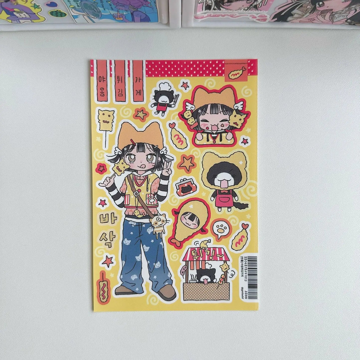 Cute Korean Stickers Cute Girl Cartoon Character Stickers Hand Account Planner Diary Scrapbook Stationery DIY Decorative Sticker