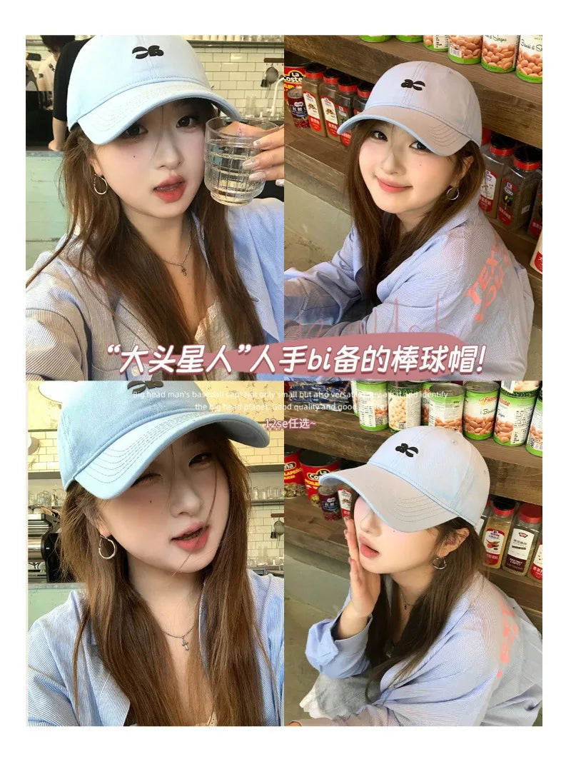 Plus Size Fashion Baseball Cap Deep Wide Brim Large Round Face Slimming Duckbill Hat Breathable Comfortable Chinese Bran