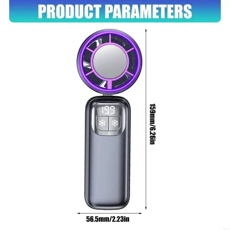 Travel Friendly Fan Rechargeable Battery Plastic Individual Fan Camping Cooling Device Suitable for Outdoor Mobile Use