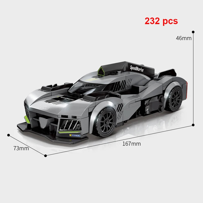 City Technical Vehicle Speed  Racing Car Building Blocks Courses Rennen гонки Carreras Moc DIY Model Brick Toys