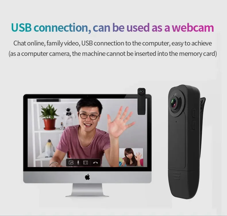 Small HD 1080P Mini Camera Clip Digtal Bodycam Video Recorder Night Vision Motion Detect PC Webcam Camcorder Micro Body Cam