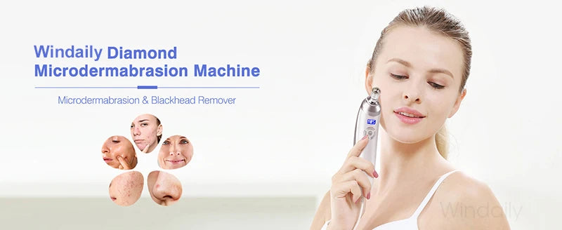 2025 Wireless Diamond Microdermabrasion Machine Blackhead Remover Vacuum Pore Cleaner Facial Skin Care Tool Face Beauty Device