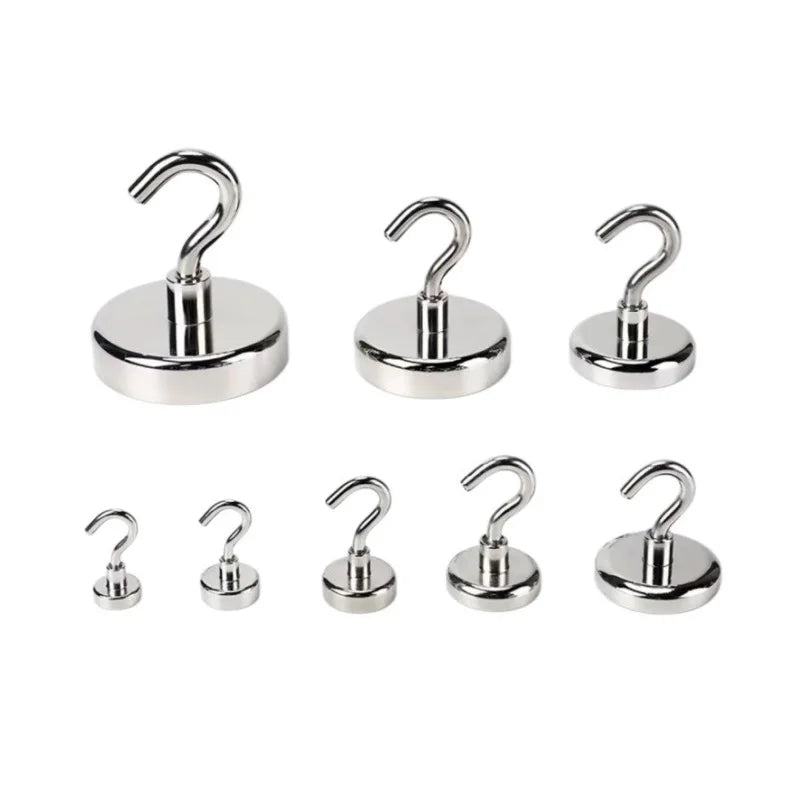 10PCS Strong Magnet Hooks Multi-Purpose Storage Hooks Home Kitchen Bar Storage Hooks Key Storage Hooks Bathroom Hangers