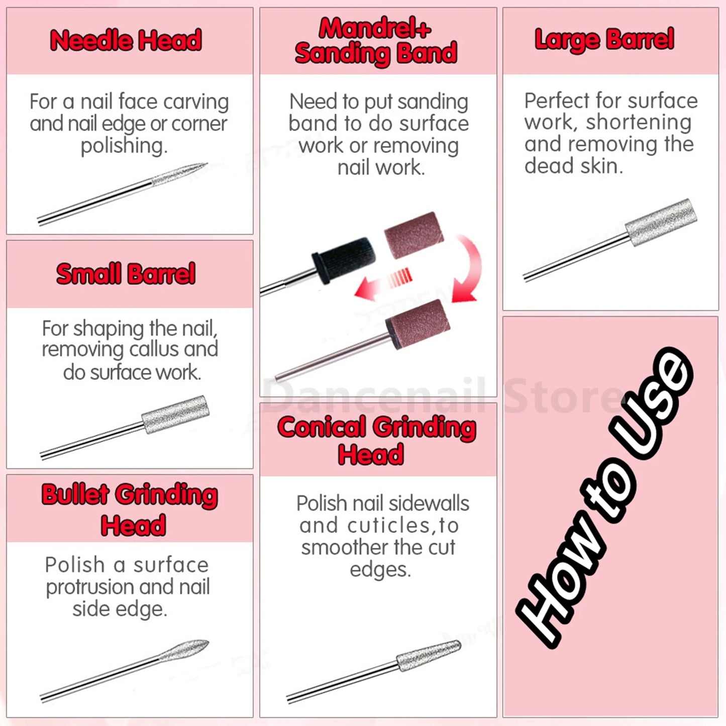 Nail Drill Professional Electric 30000RPM Home Salon Polishing Manicure Pedicure Remove Dremel Buffer
