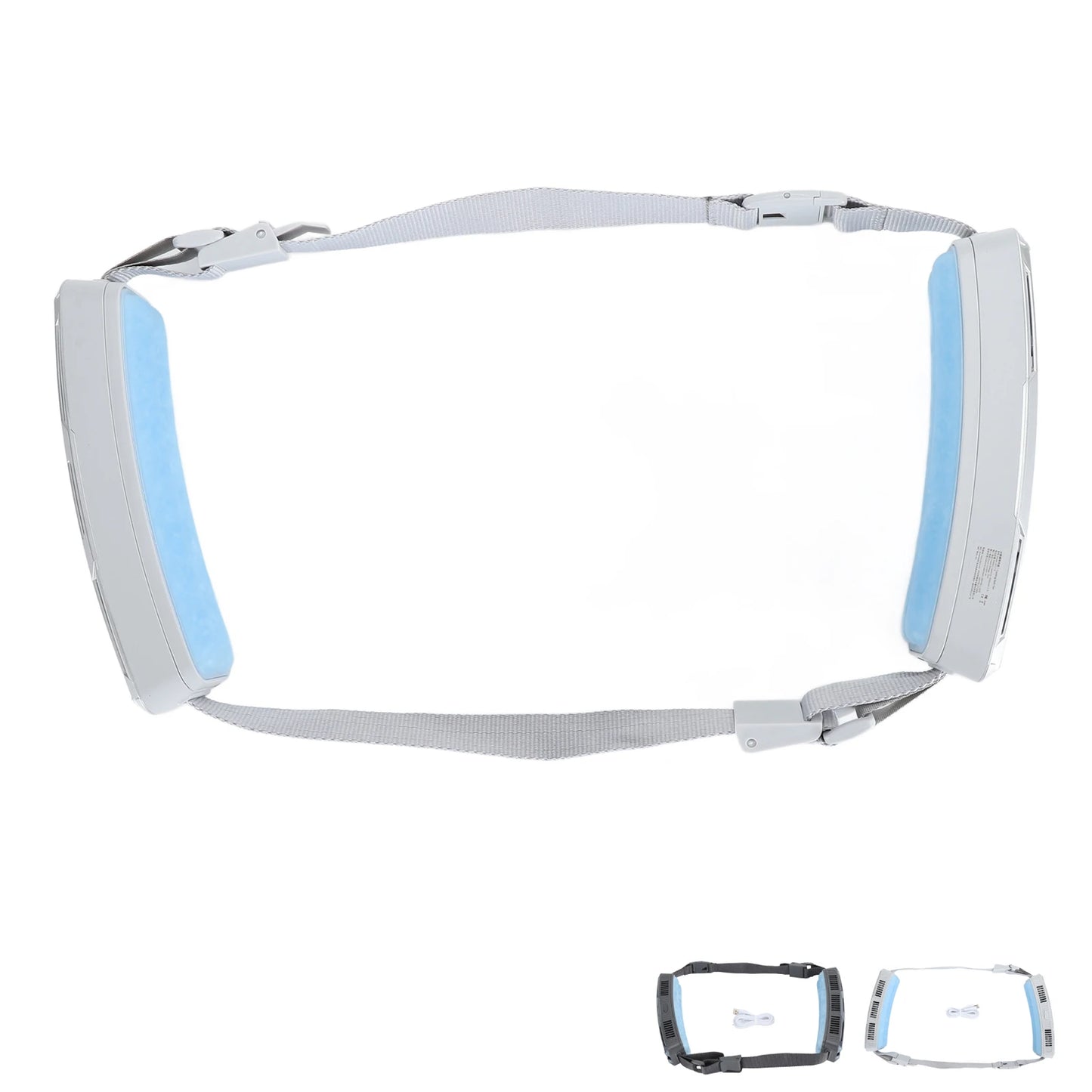 Travel Fan Wearable Waist Fan Multifunctional 3 Speeds Adjustable Ice Compress Efficient Wide Angles Belt Fan for Outdoor Sports