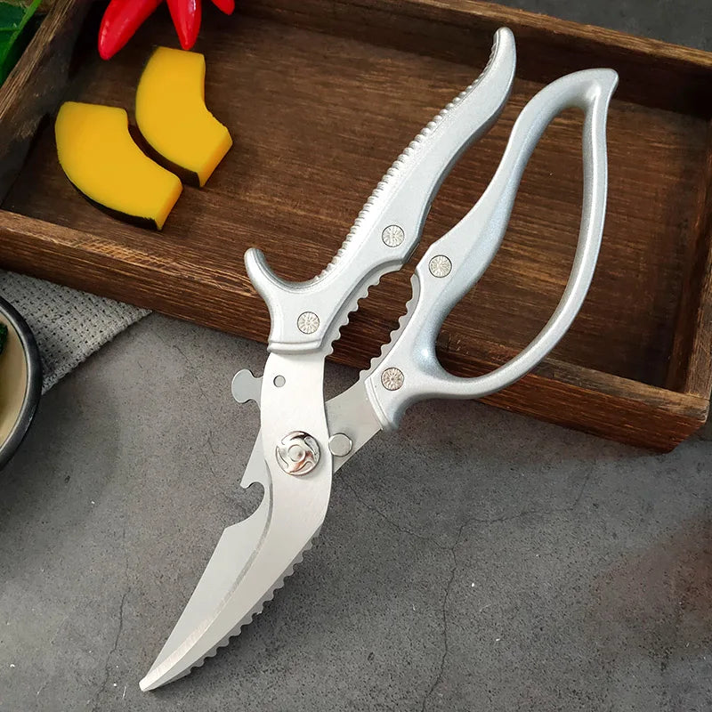 Sharp Kitchen Scissor Chicken Bone Shears Barbecue Steak Meat Vegetable Fish Cleaver Shear Can Open Bottle Chicken Bone Scissors