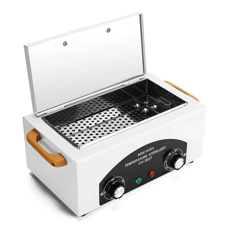 Electric High Temperature Disinfection Box Dry Heat Sterilizer For Manicure Dental Treatment Beauty Salon Nail Tools Equipment