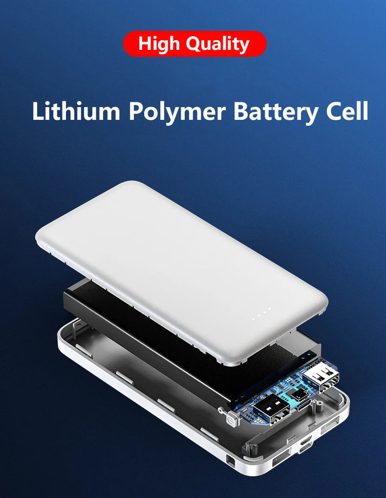 Power Bank 20000mAh 5V 2A Portable Battery Charger for Heated Vest Jacket Air Conditioned Clothing Poverbank for Xiaomi iPhone