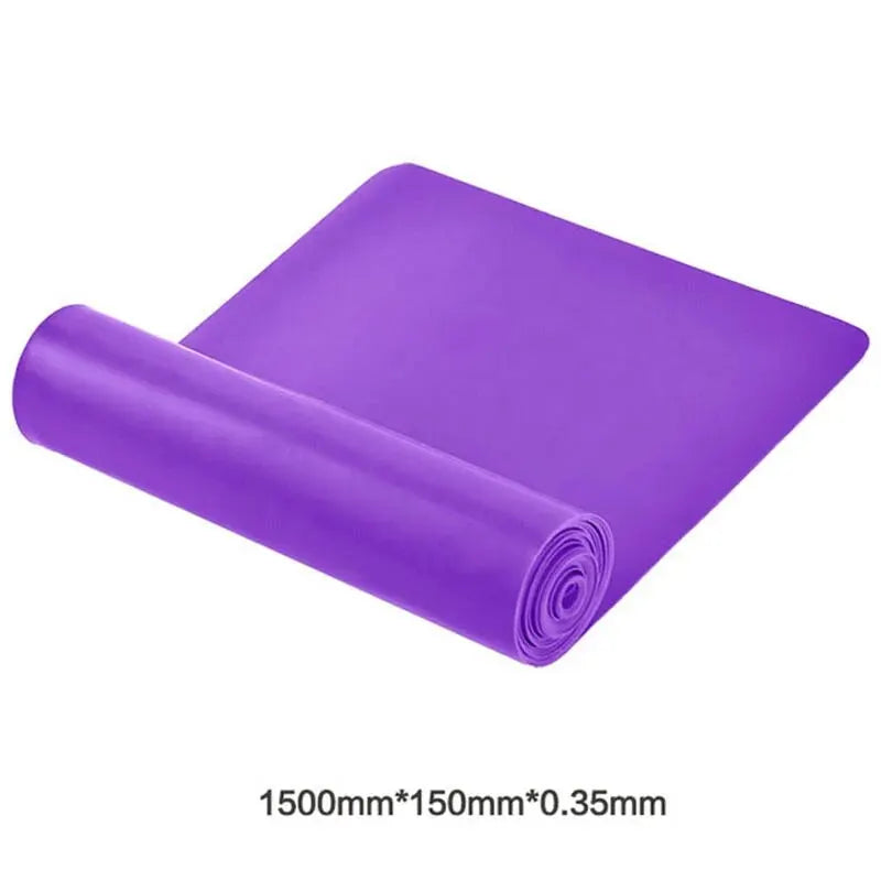 1/2/3/4/6pc Yoga Resistance Bands TPE Elastic Stretch Bands for Physical Therapy FitnessYoga Pilates Rehabilitation Stren