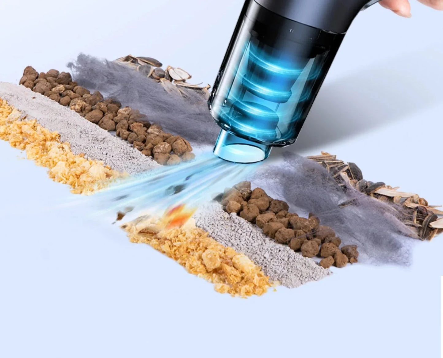 CENRR 98000PA Car Vacuum Cleaner Portable Wireless Cleaner Powerful Strong Suction Handheld Cleaning Machine for Home Appliance