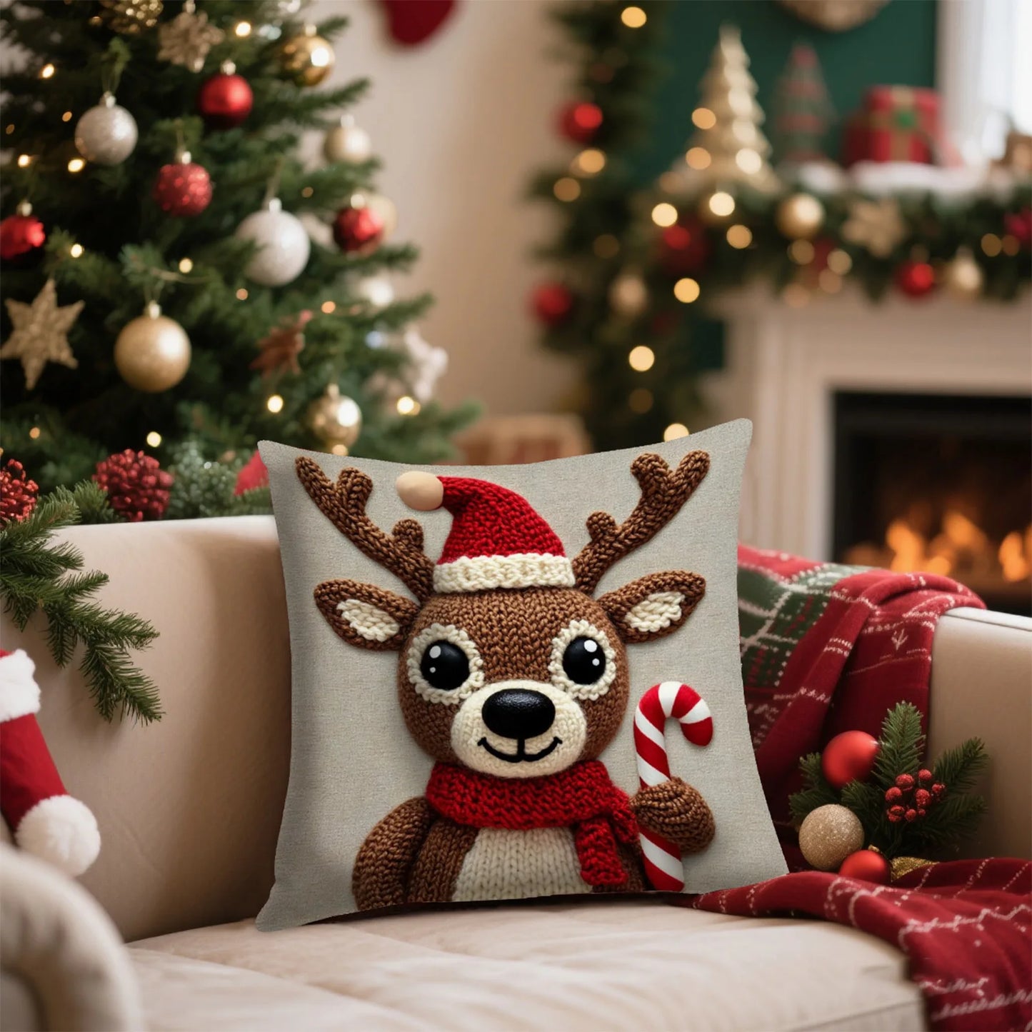 Christmas Themed Series Pillowcase Family Festival Living Room Ambiance Decoration Festival Merry Christmas Party Supplies