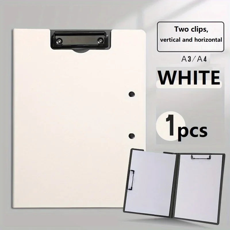 A4 File Folder & Clipboard Set, 3-in-1 Document Organizer with Cover for Business, School & Office Supplies