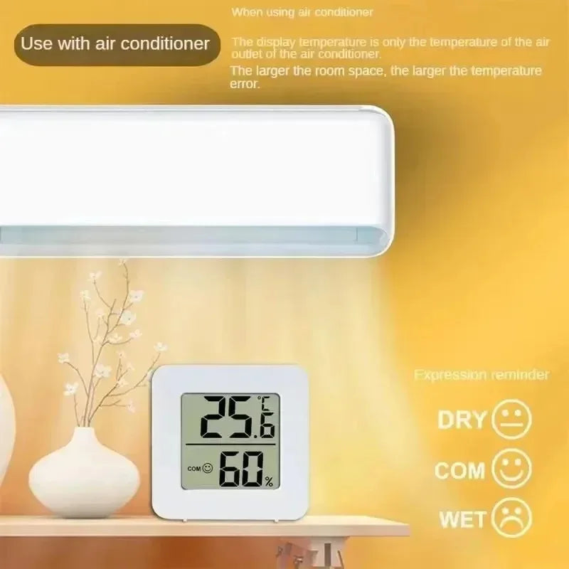 Digital thermometer Indoor Mini Temperature and Humidity Meter Bedroom Meter Portable Electronic Display Humidity and Tempera