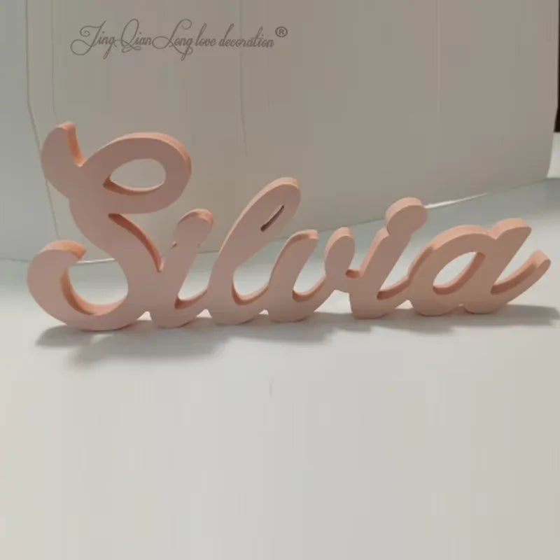 Custom Wooden Name Signs Wooden Letters Personalized Wood Design Laser Cut Out Any Font Name