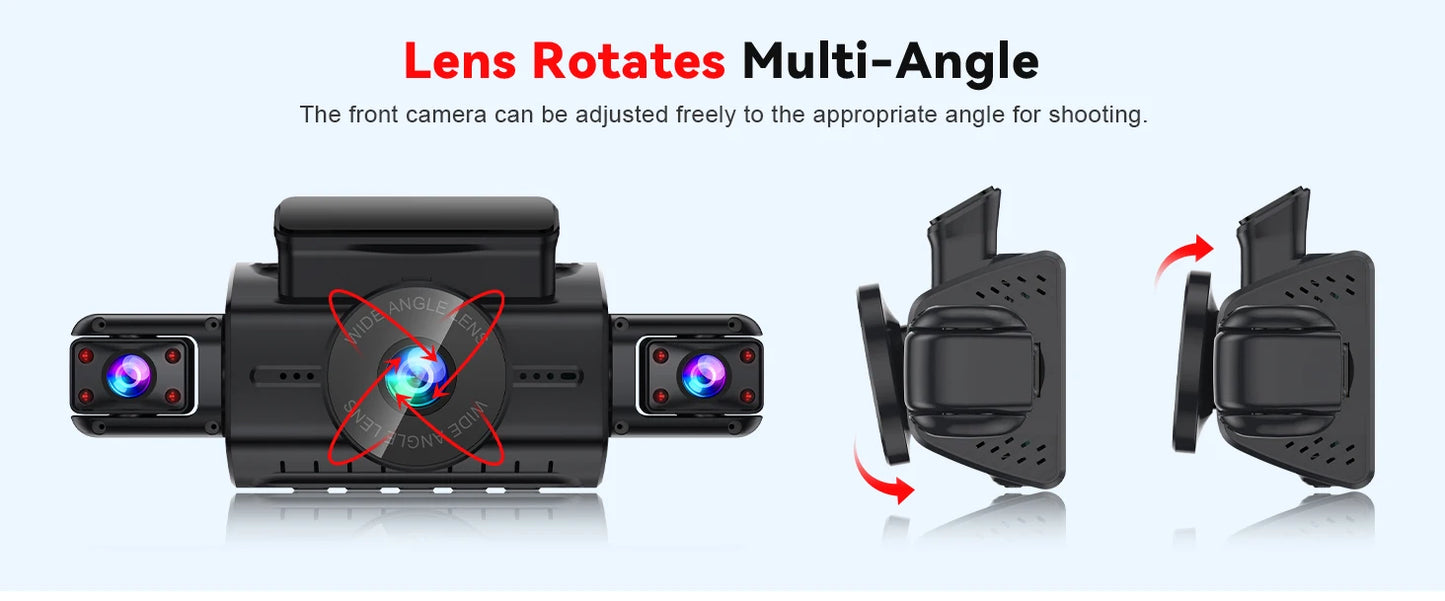  Dashcam for cars 4 Channel Black Box WiFi Driving Camera FHD 1080P Night Vision Loop Recording 24H Parking Mode car accessorie
