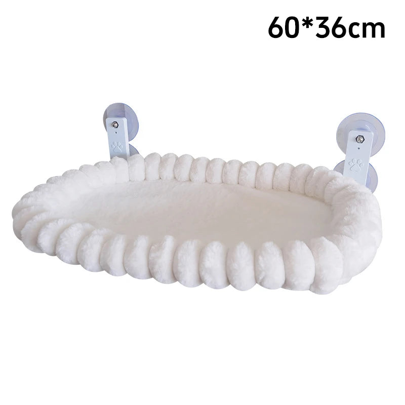 New Winter Cat Hammock Window Habitat Cat Sunbathing Glass Hanging Suction Cup Balcony Pet Nest Foldable Pet Bed Cat Supplies