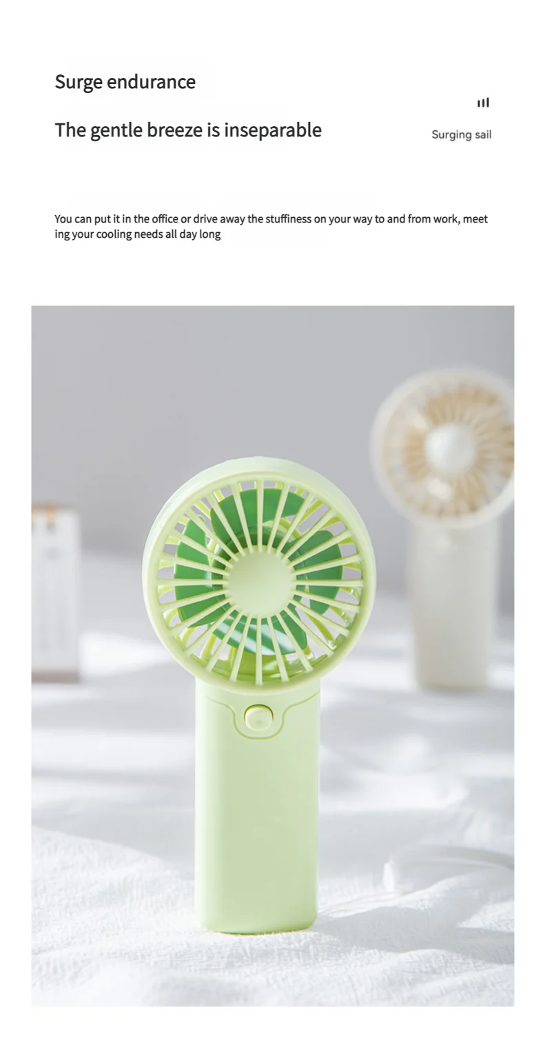 MEET SUN Portable Fan, Creative Compact Pocket Handheld Fan, Lightweight Mini Fan (AAA Batteries Not Included)