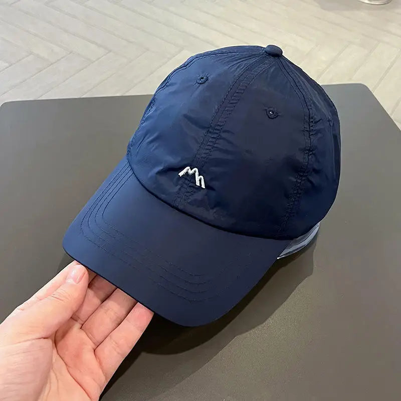 Quick-Drying Baseball Caps For Women Men Solid Color Baseball Hats Outdoor Sports Sunscreen Thin Women's Hats