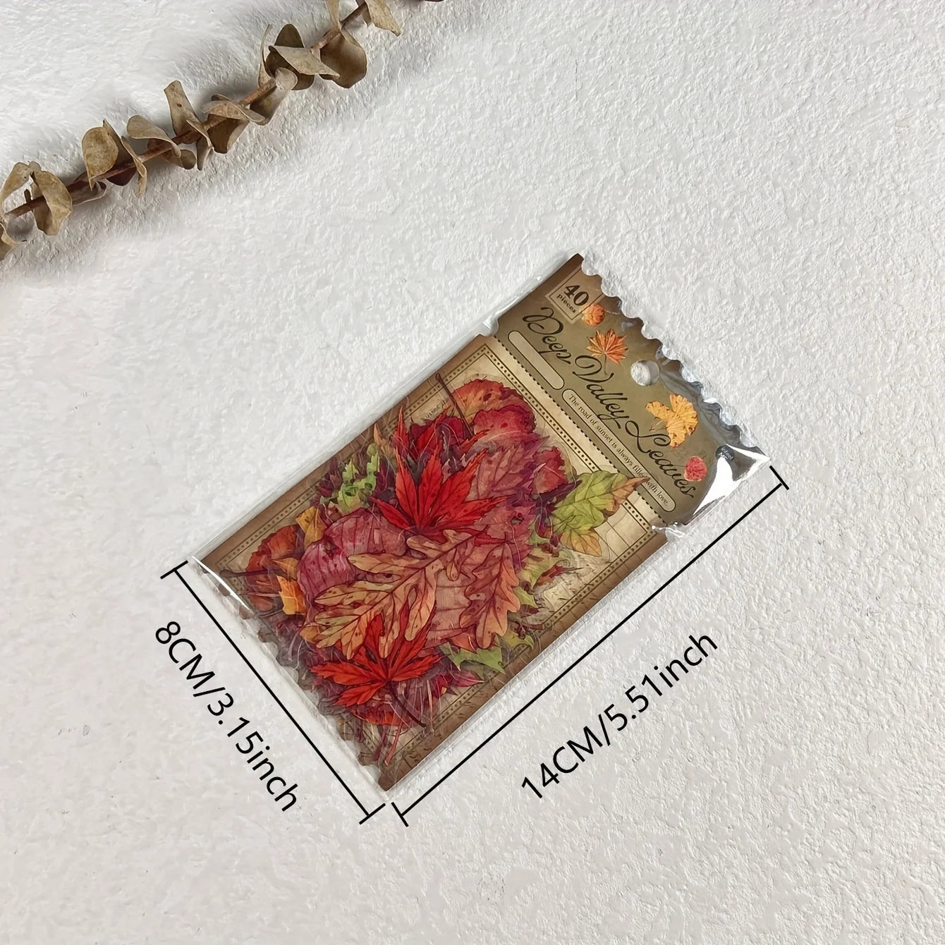 40 sheets Autumn Leaf Mushroom Theme Stickers pack Journal Diy Scrapbooking Supplies Diary Album Aesthetic Stationery Sticker