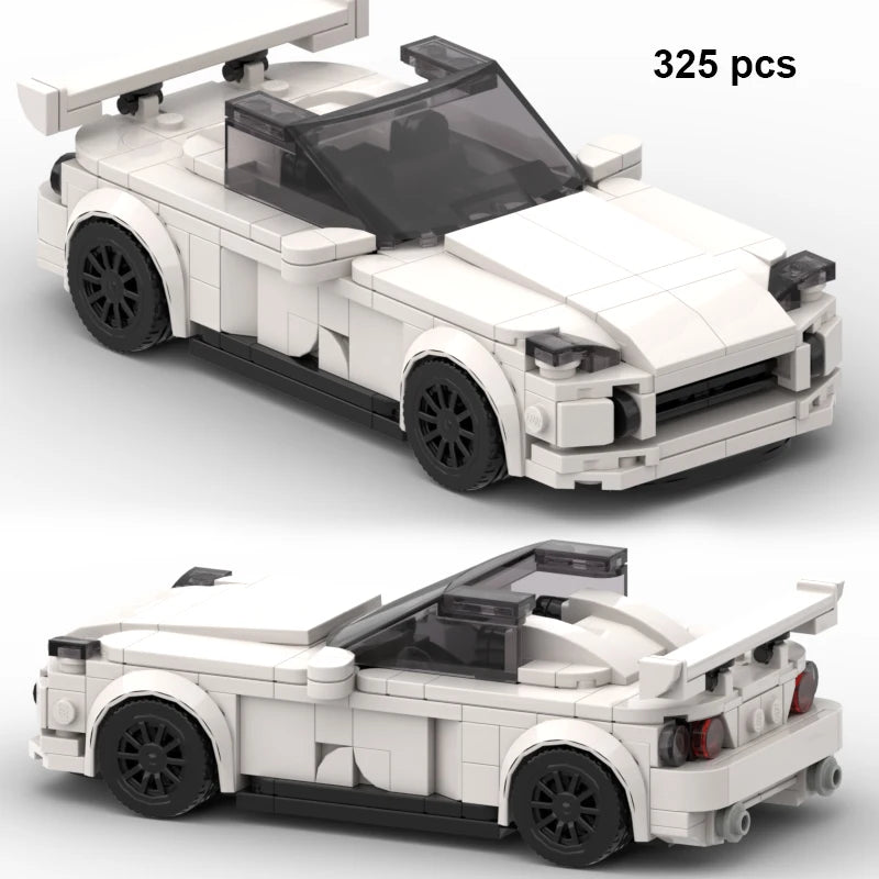 City Technical Vehicle Speed  Racing Car Building Blocks Courses Rennen гонки Carreras Moc DIY Model Brick Toys