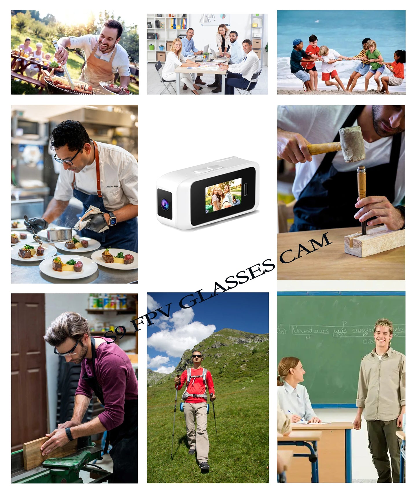 NEW Glasses Wearable Mini Pocket Camera 1080P Portable Digital Video Recorder Body Camera Head Mounted Miniature Camcorde Screen