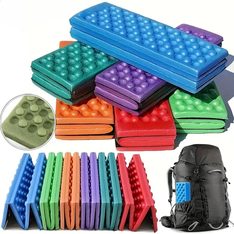 Honeycomb Massage Mat 6-Fold XPE Cushion Outdoor Hiking Camping Training Park Foldable Pillow Picnic Sitting Moisture-proof Pad