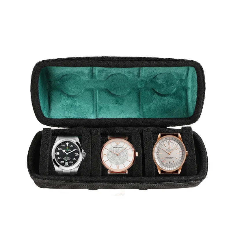 EVA Watch Storage Box Organizer for Wristwatches Smart Accessories Watches Data Cable Storage Zippered Bag Portable Travel Case