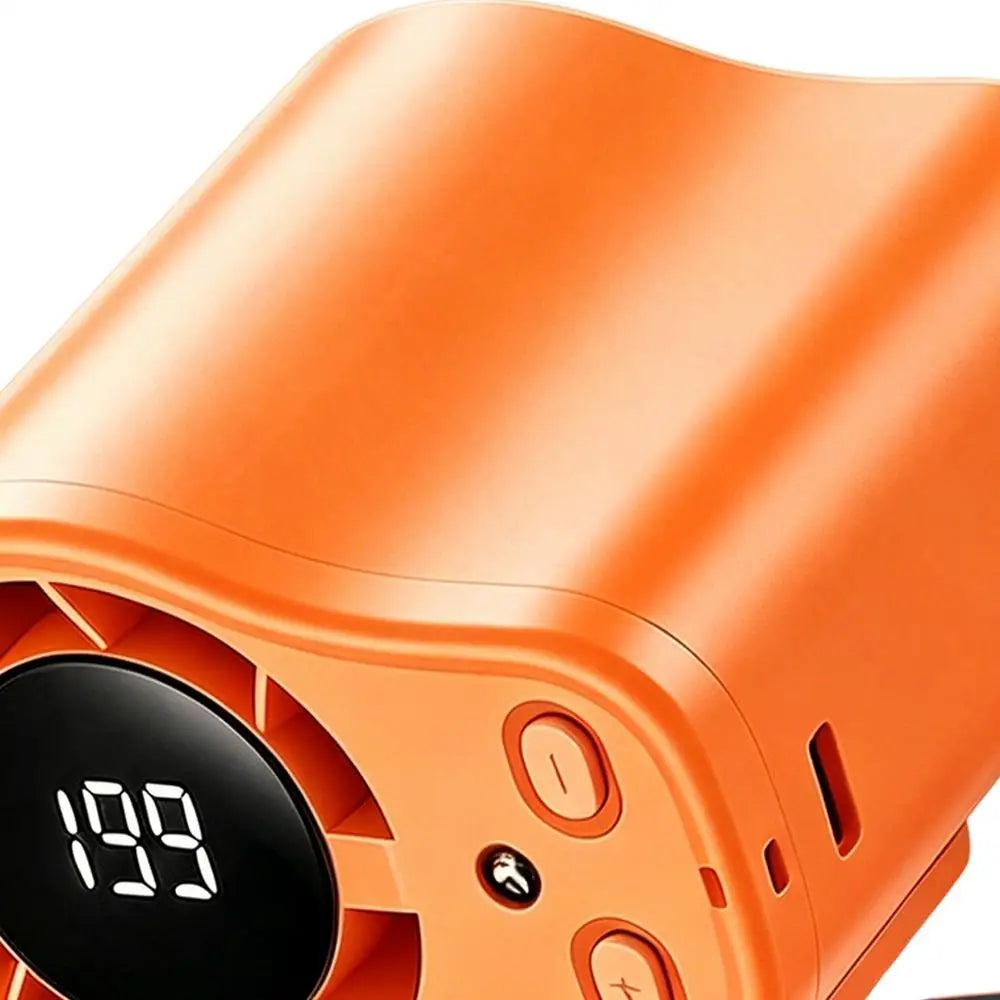 Travel Fan Clip On Low Noise LED Display Waist Clip Fan for Cycling Traveling Fishing Camping Beach Road Trip Jobsite Men Women