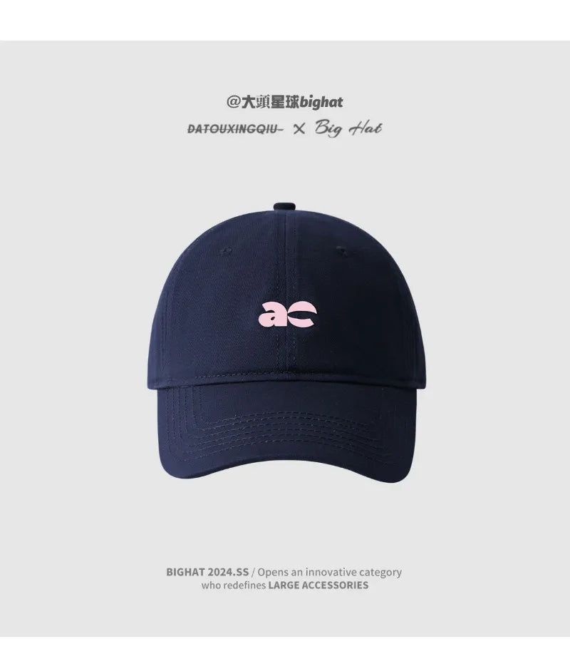 Plus Size Fashion Baseball Cap Deep Wide Brim Large Round Face Slimming Duckbill Hat Breathable Comfortable Chinese Bran