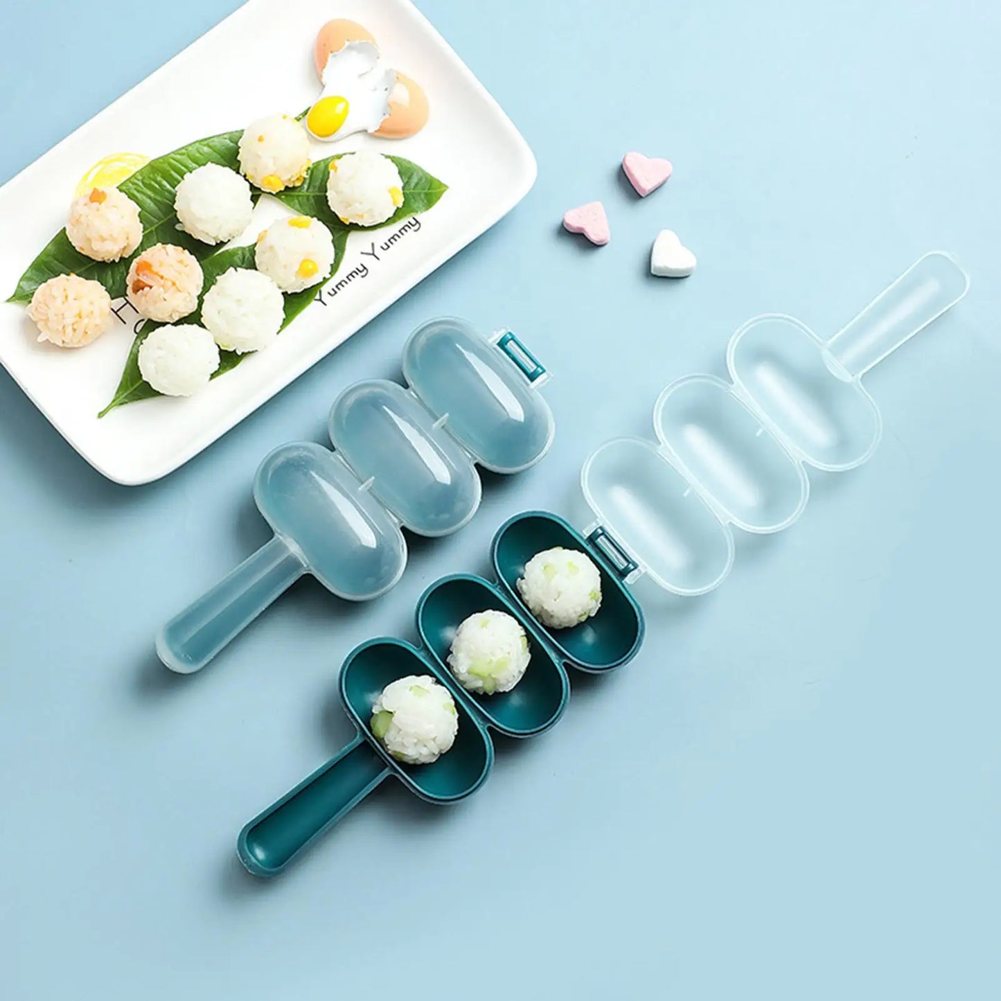 Rice Ball Shaker Portable Sushi Shaking Rice Ball Kitchen Making Meatballs Cooking Accessories for Travel Picnic