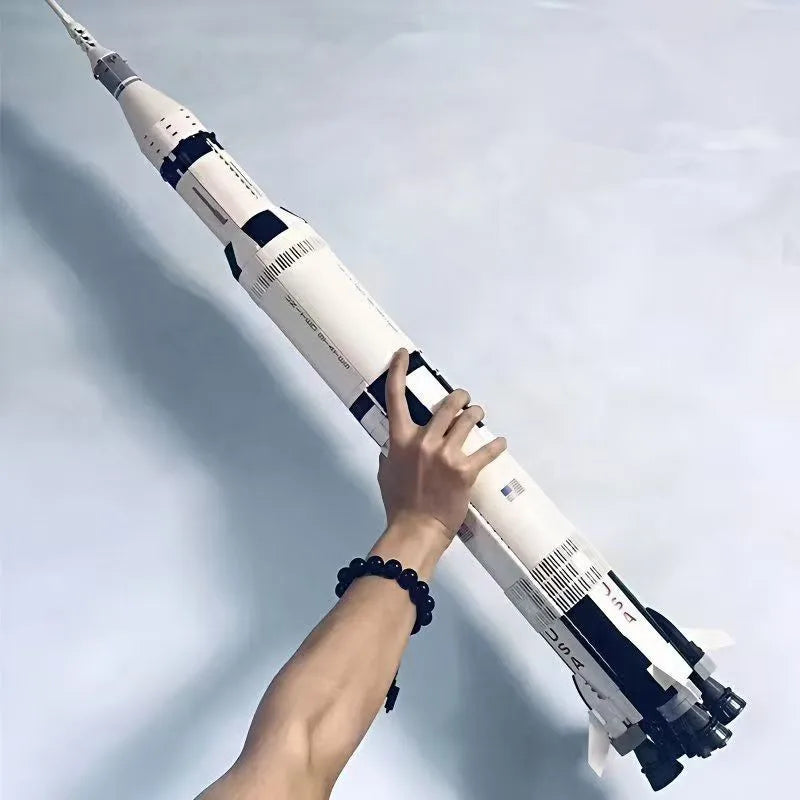 New 1969 pieces; 92176 New type rocket spaceship building block spacecraft model kit launcher brick toys children birthday gift