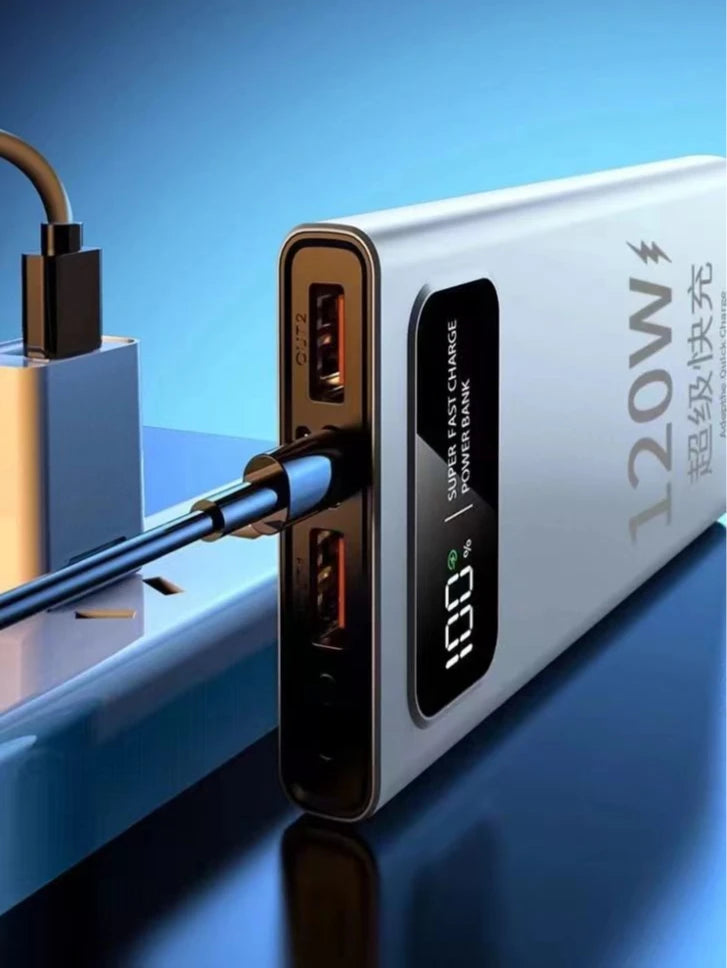 BCAK New 120W Super Fast Charging Power Bank | 20000mAh Large Capacity Portable Mobile Power Supply