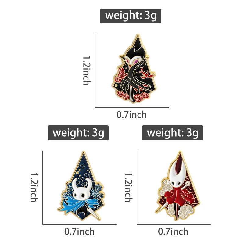3-7pcs/sets Cartoon Anime Middle Finger Rude Cat Enamel Pins Low Battery Daisy Flower Brooches Backpack Lapel Badge Jewelry Gift