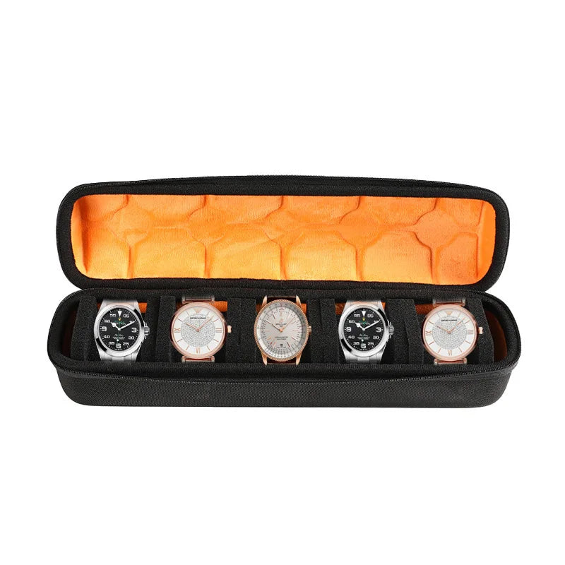 EVA Watch Storage Box Organizer for Wristwatches Smart Accessories Watches Data Cable Storage Zippered Bag Portable Travel Case