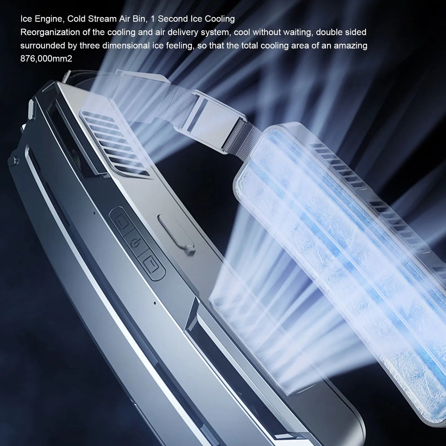 Travel Fan Wearable Waist Fan Multifunctional 3 Speeds Adjustable Ice Compress Efficient Wide Angles Belt Fan for Outdoor Sports