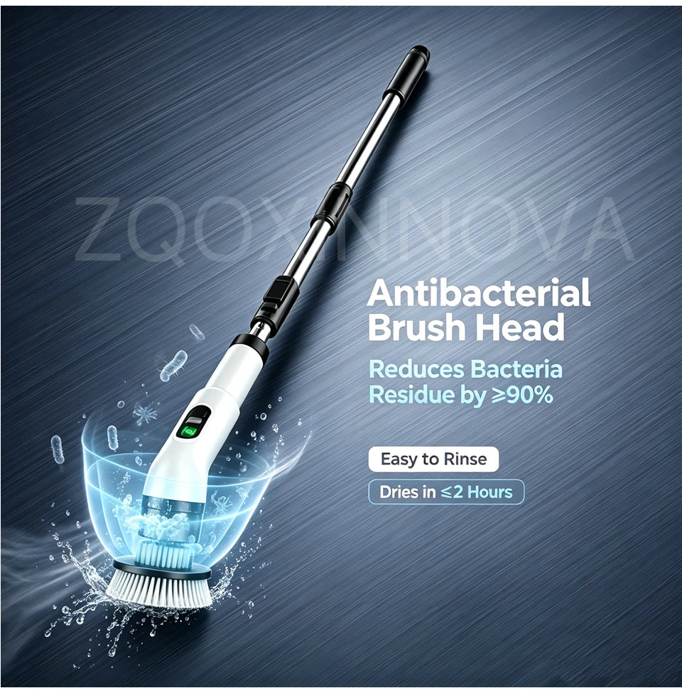 Cordless Household Spin Scrubber Kitchen Gadgets Hair Brushes Bathroom Broom Toilet  Multipurpose Cleaning Brush  Electric Mops
