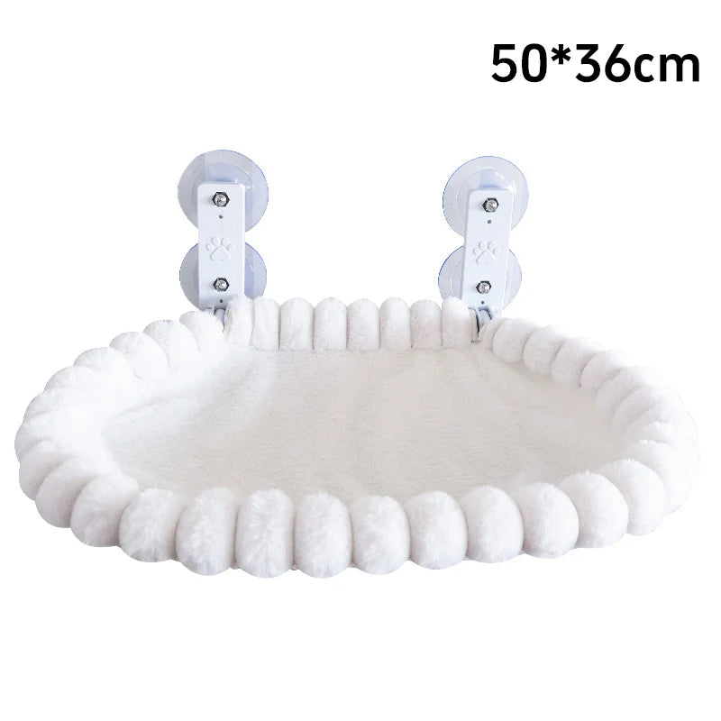 New Winter Cat Hammock Window Habitat Cat Sunbathing Glass Hanging Suction Cup Balcony Pet Nest Foldable Pet Bed Cat Supplies