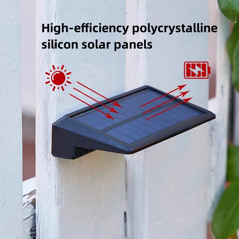 4 LED Outdoor Solar Lamps Garden Waterproof Decorative Lighting Solar Power Lamp Balcony Fence Yard Ambient Sunlight Lights