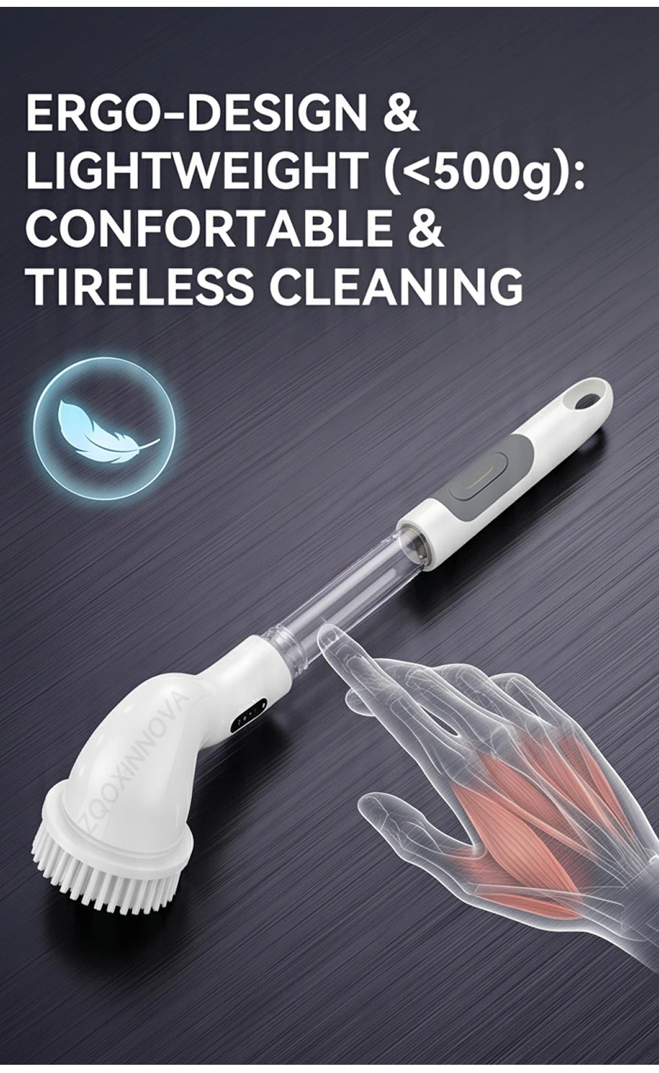 Cordless Household Spin Scrubber Kitchen Gadgets Hair Brushes Bathroom Broom Toilet  Multipurpose Cleaning Brush  Electric Mops