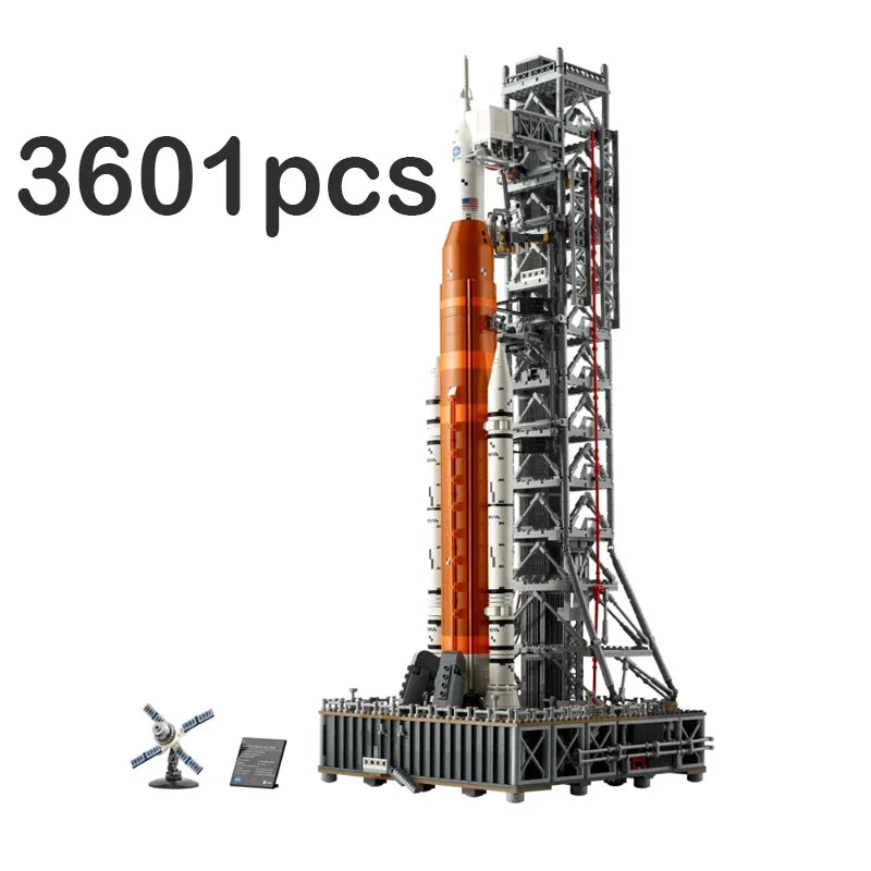 NEW 3601pcs Artemis Space Launch System Building Blocks MOC 10341 Rocket Spacecraft Model Ornaments for Birthday Christmas Gifts