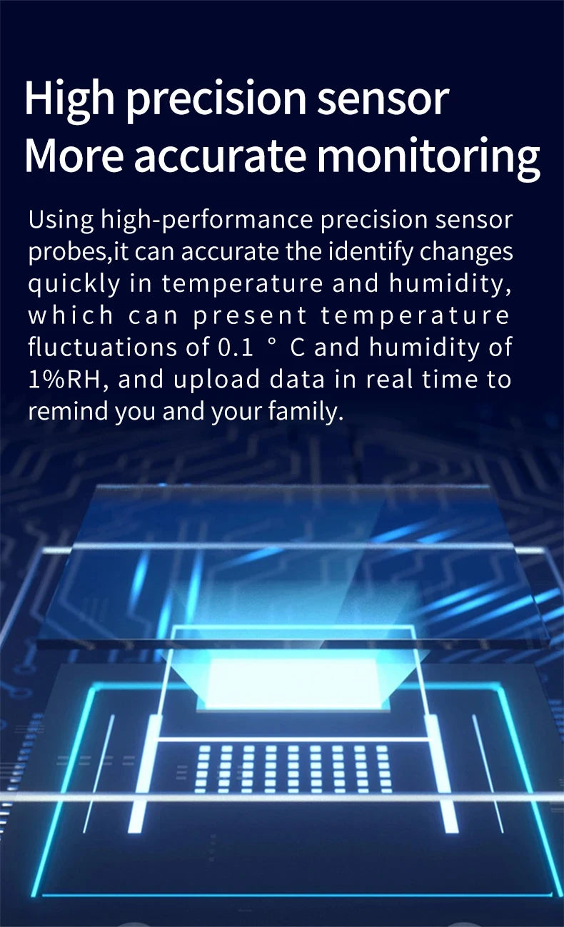 Tuya Zigbee Temperature Humidity Sensor Mini LCD Digital Display Works with Smart Life APP Remote Control Thermometer Hygrometer